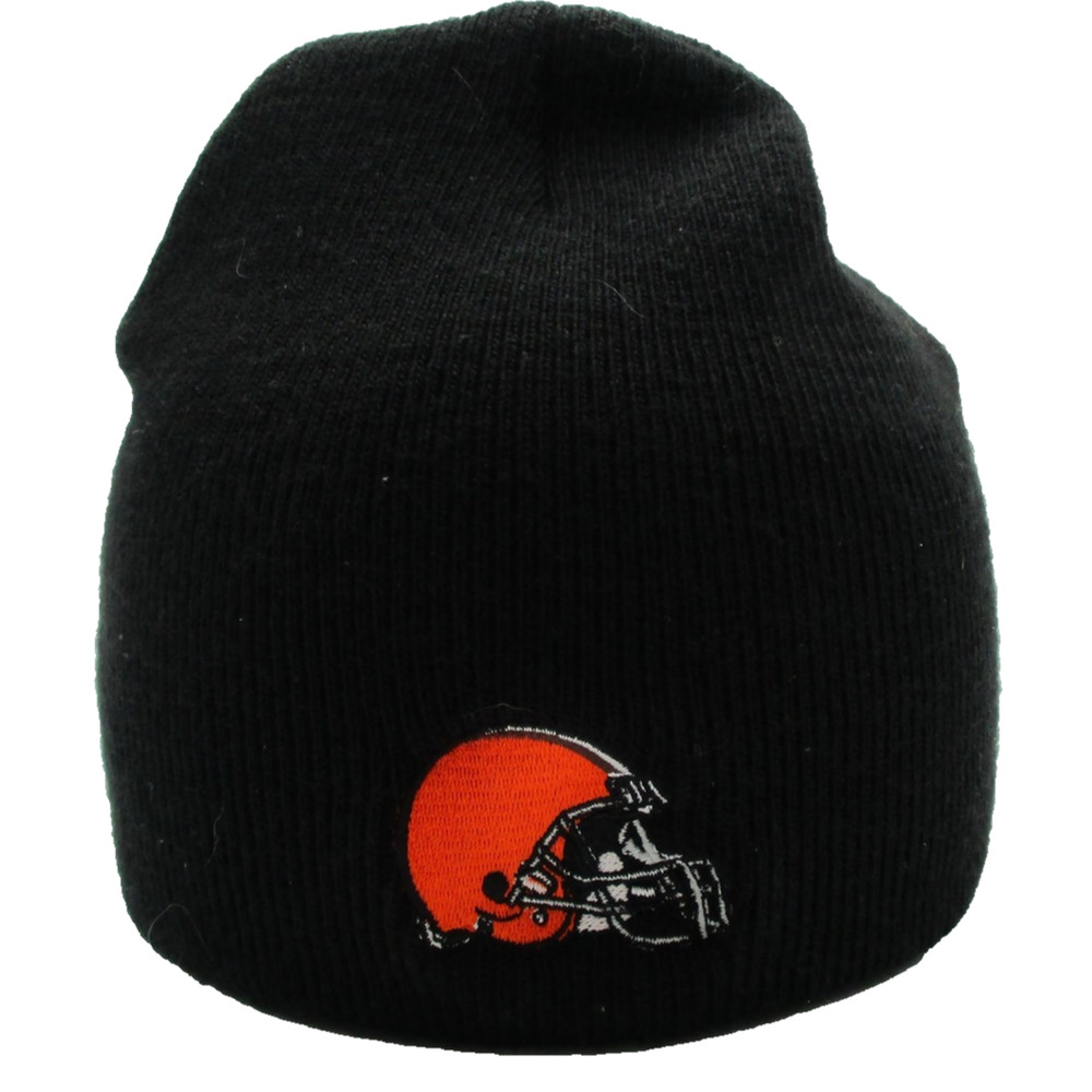 Cleveland Browns Hat Cap Knit Beanie One Size Black NFL Football Bud Light Mens